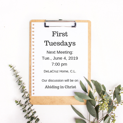 first tuesday 6-4-19